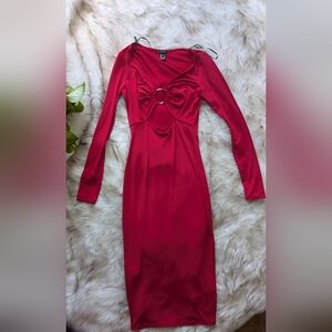 Forever 21 Red Sweetheart Bodycon Dress